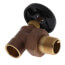 3/4" (Sweat x Male Union) Hot Water Angle Radiator Valve