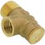 3/4" x 1/2" Brass Relief Valve, Non-Adjustable, 100 PSI (Lead Free)
