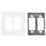 Radiant 2-Gang Screwless Wall Plate (White)