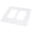 Radiant 2-Gang Screwless Wall Plate (White)