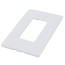 Radiant 1-Gang Screwless Wall Plate (White)