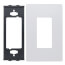 Radiant 1-Gang Screwless Wall Plate (White)