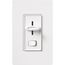 Skylark Preset Dimmer w/ On/Off Switch, 1000W, Incand./Halogen Only, 1-Pole/3-Way, 120V, White