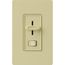 Skylark Preset Dimmer w/ On/Off Switch, 1000W, Incand./Halogen Only, 1-Pole/3-Way, 120V, Ivory