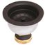 Deep Dish Posi-lock Kitchen Sink Strainer (Matte Black)
