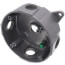 4-1/8" Dia., 1/2" Hub, 5 Outlets Round Outlet Box w/ Mounting Lug (Silver)