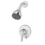 Origins Shower System w/ Secondary Integral Volume Control and Integral Service Stops, Metal Lever Handle