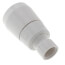 2" White Shower Head w/ Plastic Ball, 2.5 GPM