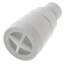2" White Shower Head w/ Plastic Ball, 2.5 GPM