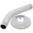 6" Chrome Plated Shower Arm & Stainless Steel Flange