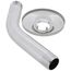 6" Chrome Plated Shower Arm & Stainless Steel Flange