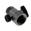 Chrome-Plastic Water Volume Control (1/2" x 1/2")