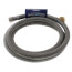 60" Braided Stainless Steel Dishwasher Connector w/ MIP Elbow (3/8" x 3/8" Compression Thread)