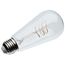 6W LED, Reminiscent, Flex Gray Coil Filament, ST19, Medium Base, 2700K CCT, Clear, 120V (12 Pack)