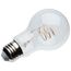 6W LED, Reminiscent, Flex Gray Coil Filament, A19, Medium Base, 2700K CCT, Clear, 120V (12 Pack)