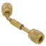 Brass Coupler 1/4" FFL x 1/4" FFL w/ Depressor