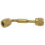 Brass Coupler 1/4" FFL x 1/4" FFL w/ Depressor