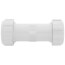 1" PVC Sch. 40 Compression Coupling (PVC White - Buna-N Gasket)