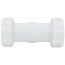 1-1/4" PVC Sch. 40 Compression Coupling (PVC White - Buna-N Gasket)