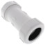 2" PVC Sch. 40 Compression Coupling (PVC White - Buna-N Gasket)