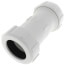 2" PVC Sch. 40 Compression Coupling (PVC White - Buna-N Gasket)