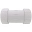 4" PVC Sch. 40 Compression Coupling (PVC White - Buna-N Gasket)