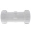 6" PVC Sch. 40 Compression Coupling (PVC White - Buna-N Gasket)