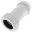 6" PVC Sch. 40 Compression Coupling (PVC White - Buna-N Gasket)