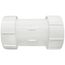 4" PVC GripLoc Compression Coupling w/ EPDM (White)