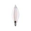 2 Watt CA11 LED Bulb - Satin Spun Clear - Candelabra base - 2700K - 120 Volt (5 Pack)