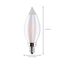 2 Watt CA11 LED Bulb - Satin Spun Clear - Candelabra base - 2700K - 120 Volt (5 Pack)