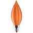 2 Watt CA11 LED Bulb - Satin Spun Amber - Candelabra base - 2100K - 120 Volt (5 Pack)