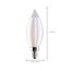 4 Watt CA11 LED Bulb - Satin Spun Clear - Candelabra base - 2700K - 120 Volt (5 Pack)