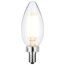 8 Watt C11 LED Bulb - Clear Finish - Candelabra Base - 4000K - 90 CRI - 760 Lumens - 120 Volt (4 Pack)