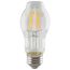 8 Watt BT15 LED Bulb - Clear - Medium base - 2700K - 800 Lumens - 120 Volt (4 Pack)