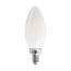 8 Watt C11 LED Bulb - Frosted - Candelabra base - 2700K - 90 CRI - 760 Lumens - 120 Volt (4 Pack)