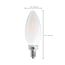 8 Watt C11 LED Bulb - Frosted - Candelabra base - 2700K - 90 CRI - 760 Lumens - 120 Volt (4 Pack)