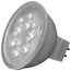4.5 Watt MR16 LED Bulb - Silver Finish - 3500K - GU5.3 Base - 360 Lumens - 12 Volt (4 Pack)