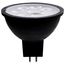 6.5 Watt MR16 LED Bulb - Black Finish - 5000K - GU5.3 Base - 500 Lumens - 12 Volt (4 Pack)