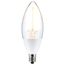 5 Watt B11 - Dusk to Dawn LED Bulb - 2700K - Candelabra Base - 120 Volt - 90 CRI - With Photocell (6 Pack)