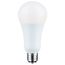 5/14/20W A21 LED, 3-Way Lamp, White Finish, 5000K CCT, Medium Double Contact Base, 120V (6 Pack)