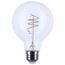 6 Watt LED Bulb - Reminiscent - Flex Gray Coil Filament - G25 - Medium Base - 2700K CCT - Clear - 120 Volt (6 Pack)