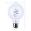 6 Watt LED Bulb - Reminiscent - Flex Gray Coil Filament - G25 - Medium Base - 2700K CCT - Clear - 120 Volt (6 Pack)