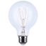 6 Watt LED Bulb - Reminiscent - Flex Gray Filament - G25 Loop - Medium Base - 2700K CCT - Clear - 120 Volt (6 Pack)