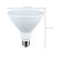 25 Watt PAR38 LED Bulb - 3000K/5000K CCT Selectable - High Lumen - Medium Base - White Finish - 120 Volt (3 Pack)