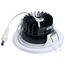10W LED Direct Wire Downlight, Remote Driver, CCT Selectable, Dimmable, Round, White Finish