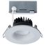 10W LED Direct Wire Downlight, Remote Driver, CCT Selectable, Dimmable, Round, White Finish