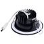 10W LED Direct Wire Downlight, Remote Driver, CCT Selectable, Dimmable, Round, Black Finish