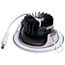10W LED Direct Wire Downlight, Remote Driver, CCT Selectable, Dimmable, Round, Brushed Nickel Finish