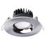 10W LED Direct Wire Downlight, Remote Driver, CCT Selectable, Dimmable, Round, Brushed Nickel Finish